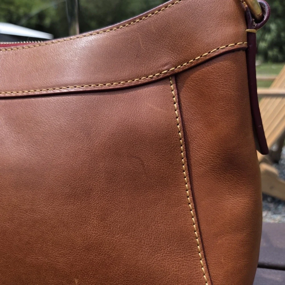 Dooney & Bourke Purse Handbag Florentine Large Cassidy Hobo Vachetta Leather